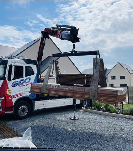Grutage avec chauffeur